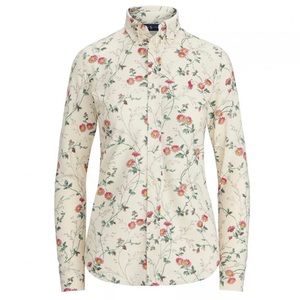 Ralph Lauren Knit Oxford Floral Buttondown Shirt